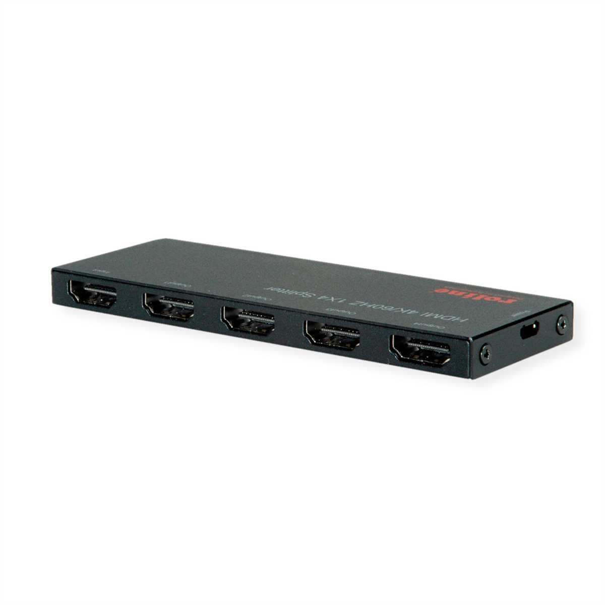 ROLINE 14013557 - HDMI Splitter Ultra Slim - KVM-Umschalter - 4-Port