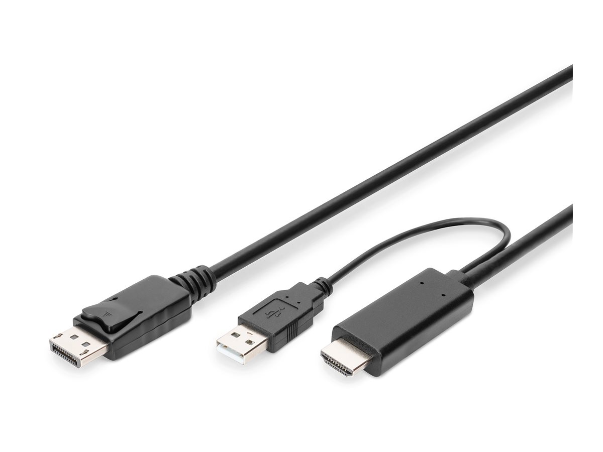 DIGITUS 4K HDMI Adapterkabel - HDMI auf DisplayPort