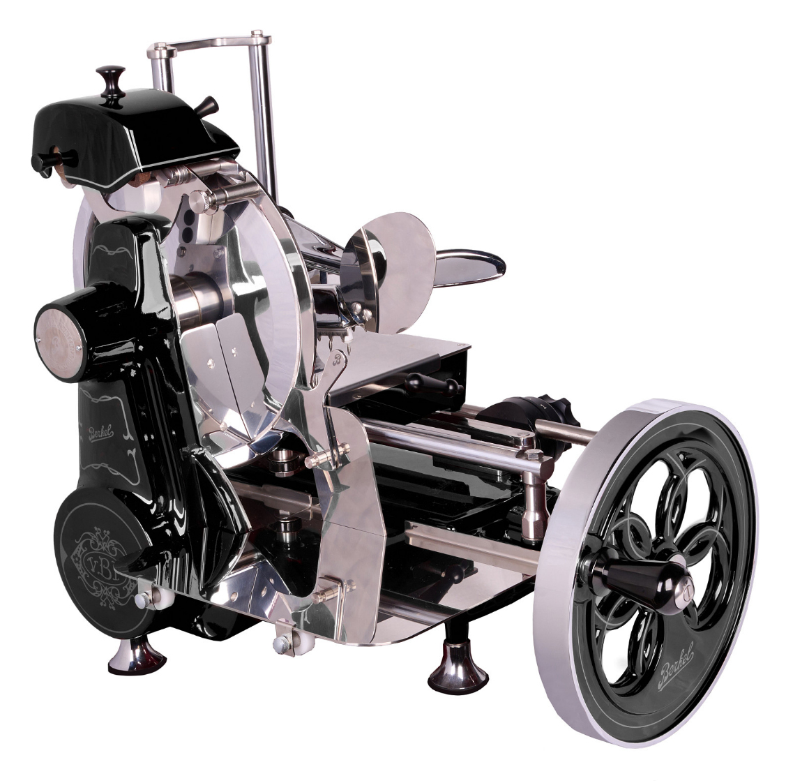 Berkel Volano B2 schwarz fiorato Schwungrad-Aufschnittmaschine, Ansicht 2
