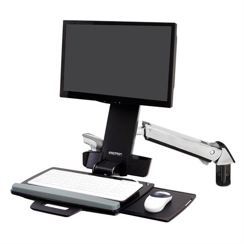 Ergotron Befestigungskit (Handgelenkkissen, Schienenmontage Halterungsset, höhenverstellbare Halterung, Tastaturablage, Ansicht 4