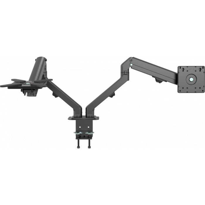 Vision VFM-DAD/4 - Befestigungskit - einstellbarer Arm - für 2 Displays zwischen 17 und 27 - Aluminium, Stahl, Ansicht 2