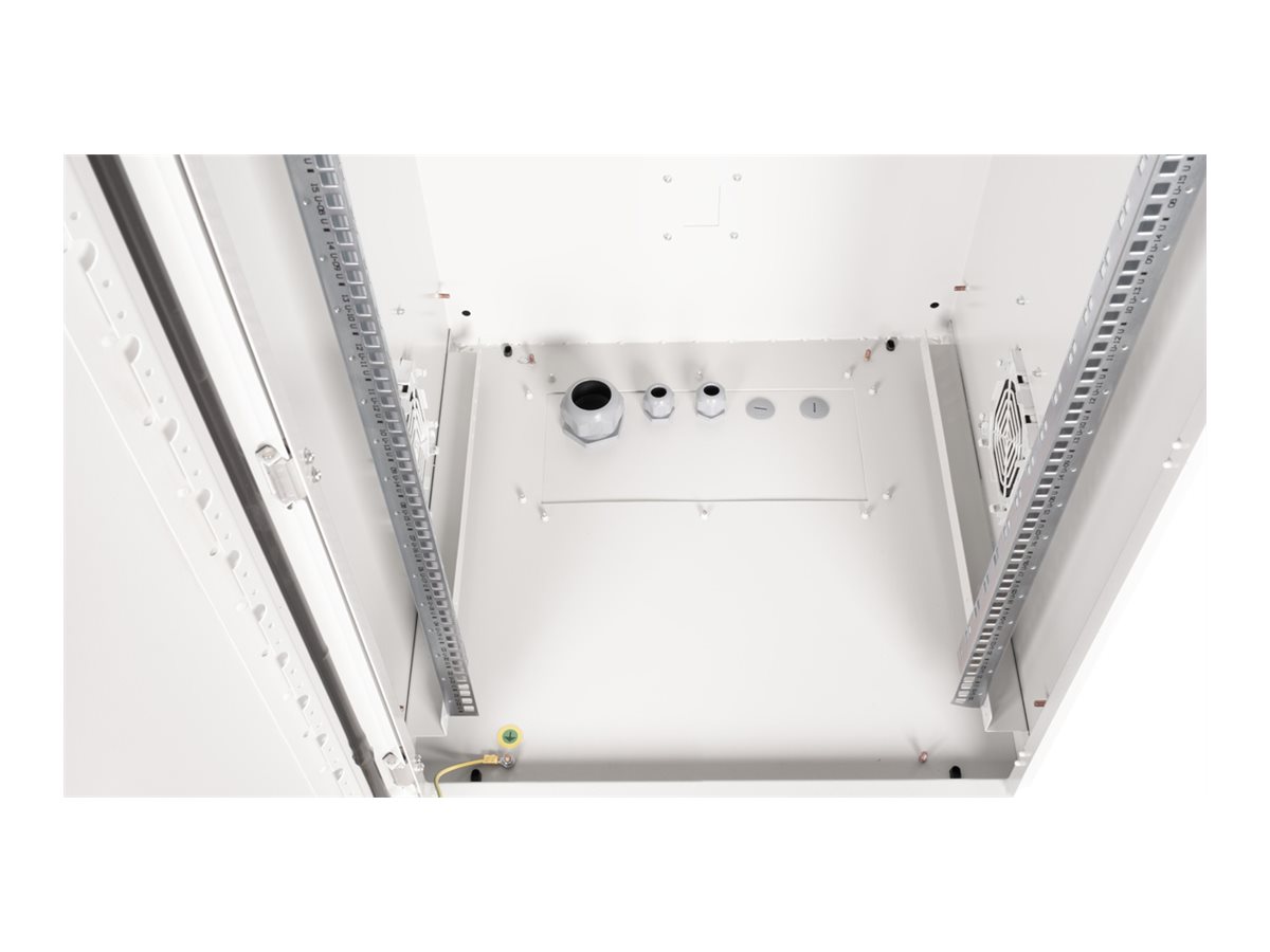 ROLINE 19 Zoll Wandgehäuse Pro 22 HE 600x600 BxT IP55 outdoor grau, Ansicht 4