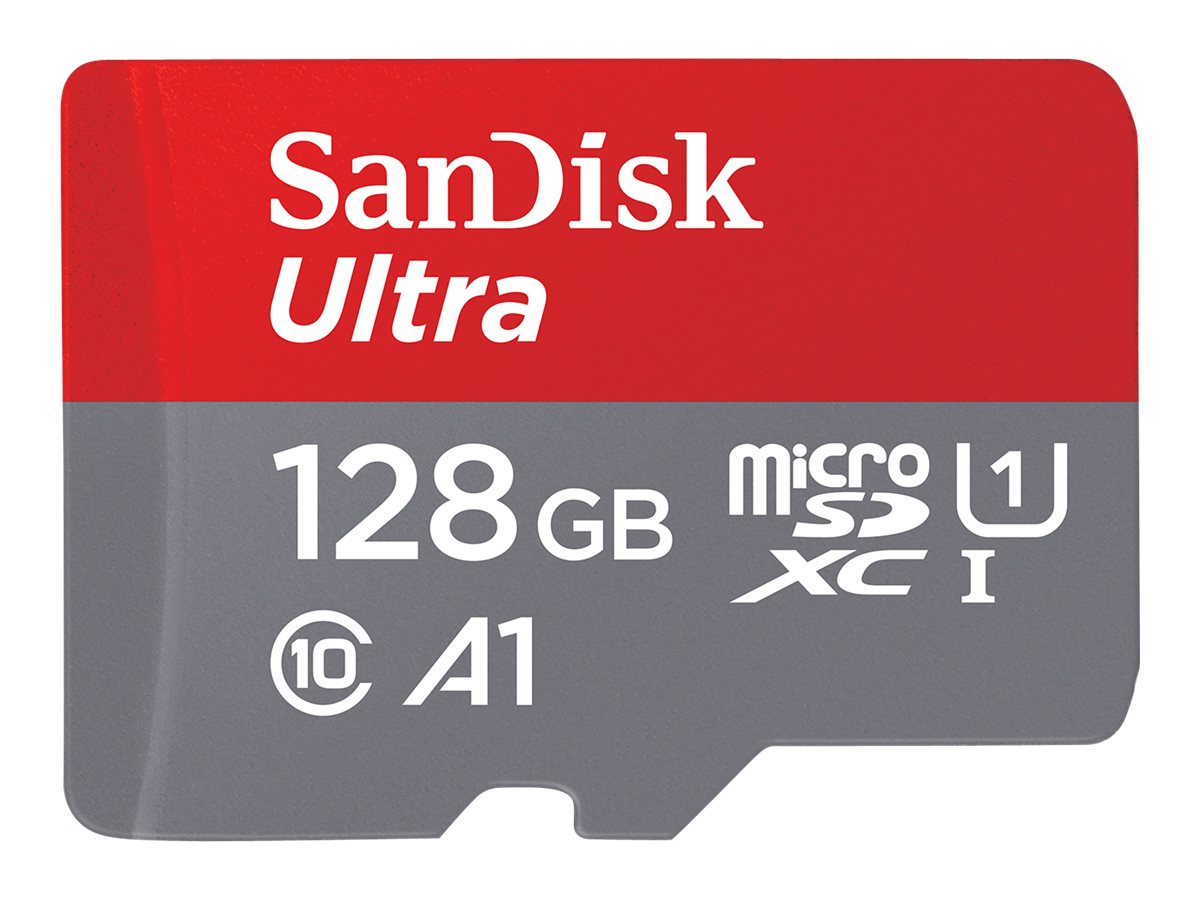 SANDISK Ultra microSDXC 128GB + Adapter (SDSQUAB-128G-GN6MA)