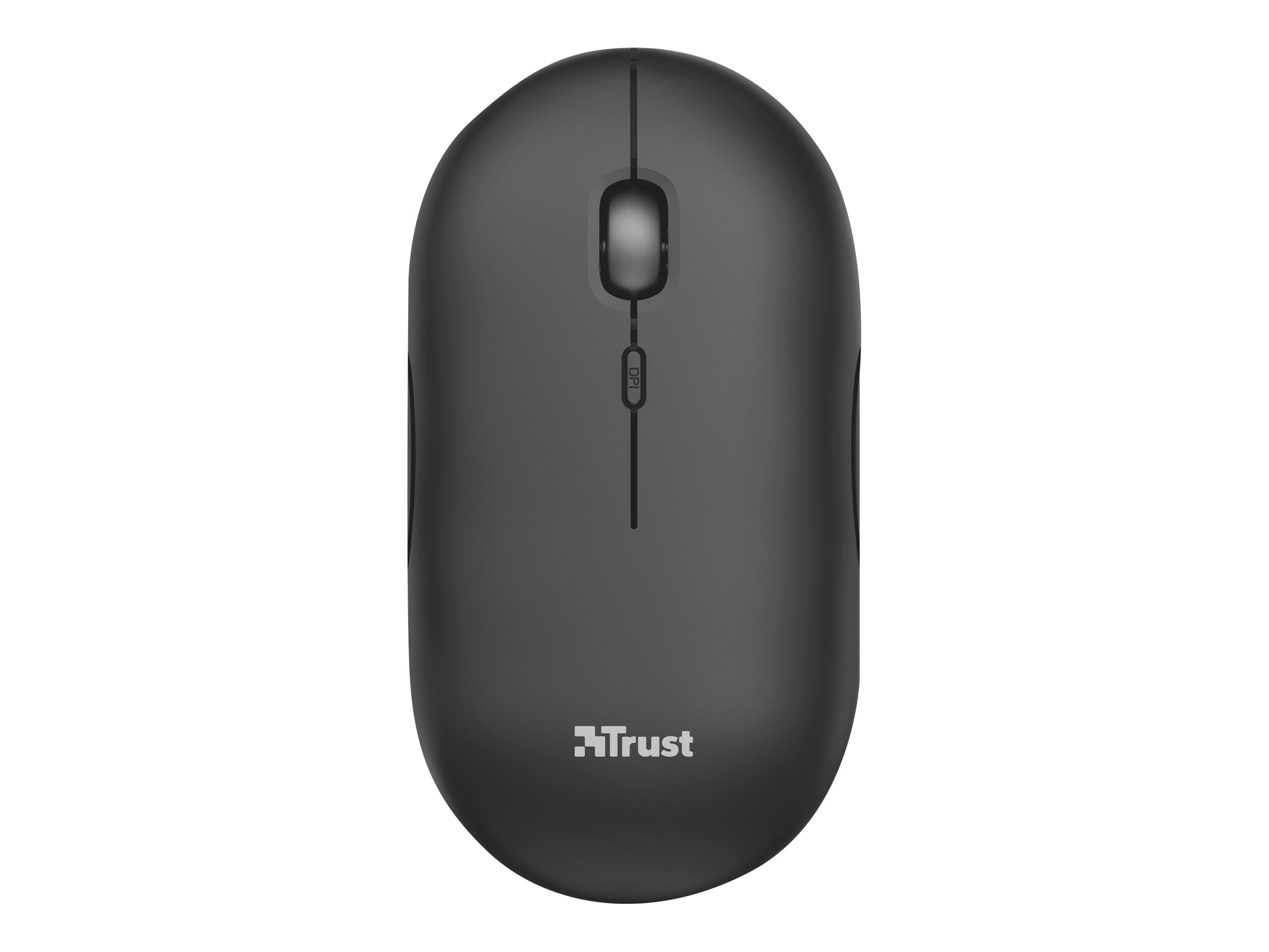 Trust Puck - Maus - rechts- und linkshändig - optisch - 4 Tasten - kabellos - Bluetooth 2.4 GHz - kabelloser Empfänger (USB)