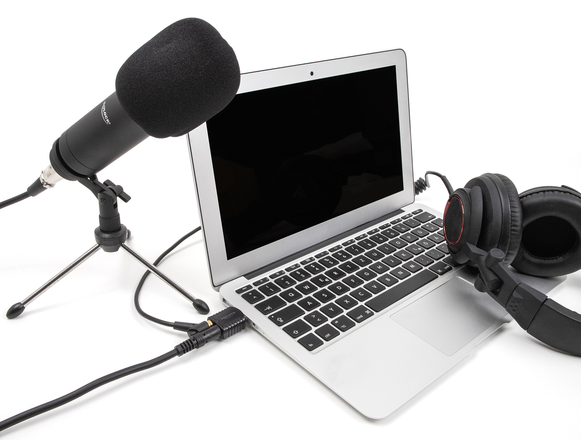 Delock Externe USB Soundkarte 24 Bit 96 kHz Plug & Play für Windows MAC Linux Chrome - Soundkarte - 96 KHz, Ansicht 2