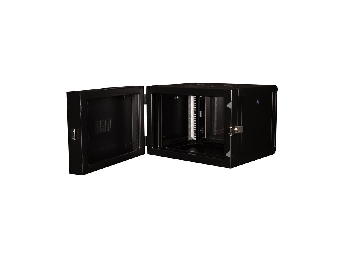 ROLINE 19 Zoll Wandgehäuse Pro 7 HE 600x600 BxT zweiteilig schwenkbar schw - Wandgehäuse, Ansicht 3