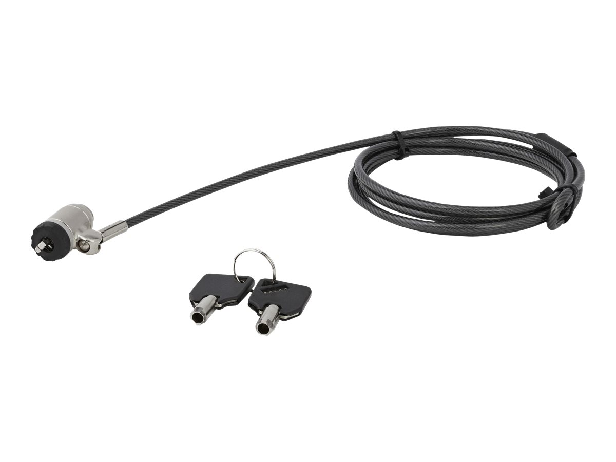 StarTech.com Laptopschloss (Push-to-Lock Taste, 2 m Stahlkabel, Notebook Diebstahlsicherung, Kabelschloss), Ansicht 2