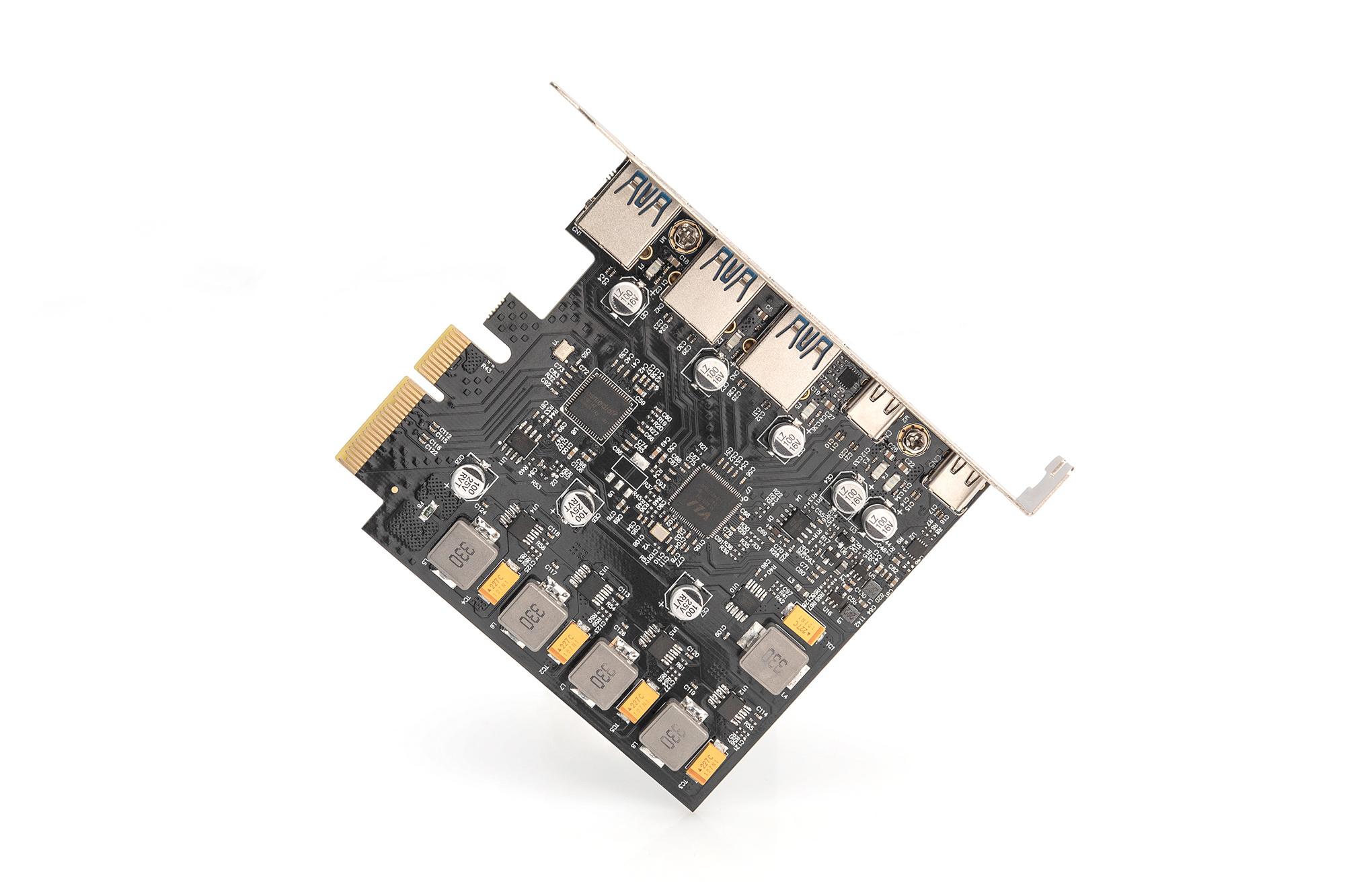 DIGITUS PCIe Karte 2x USB-C + 3x USB A, Ansicht 4