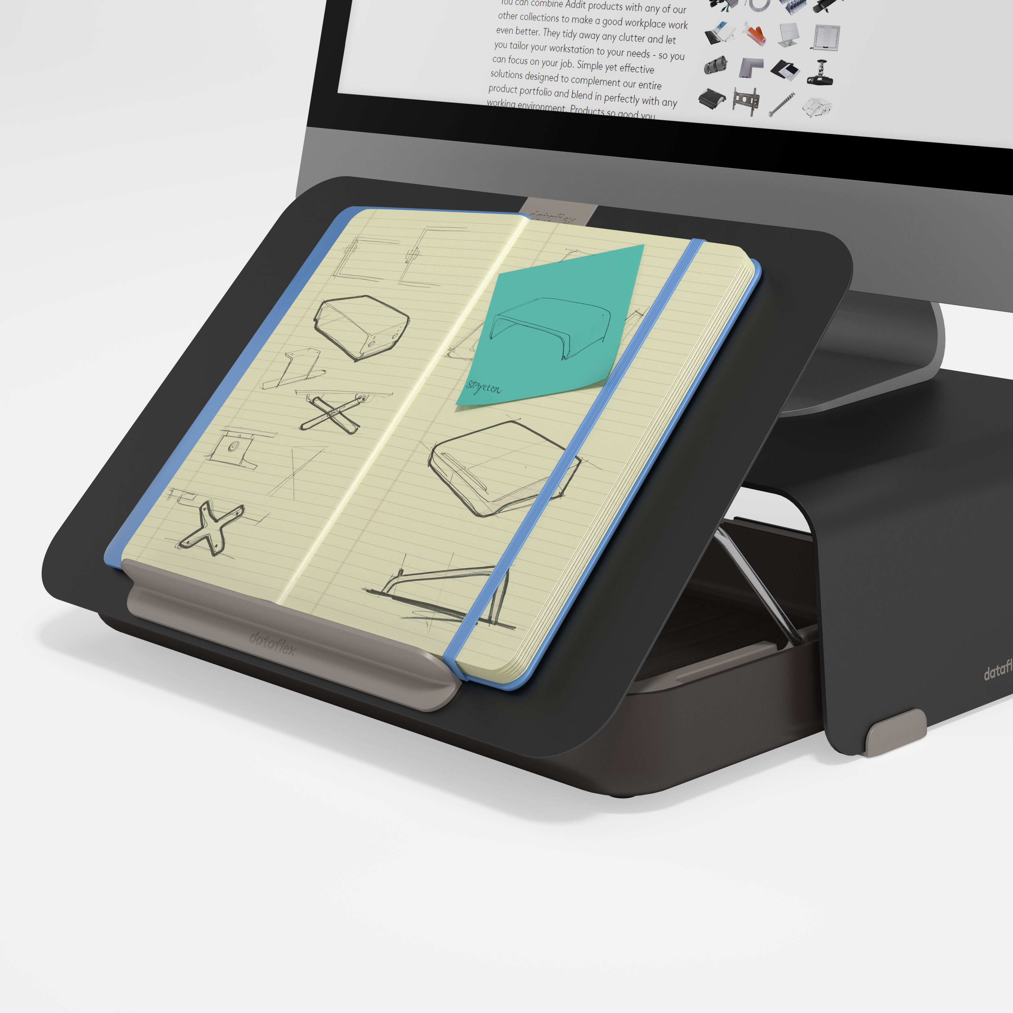 Dataflex Addit Bento ergonomic toolbox 903 - Hartschalentasche, Ansicht 4