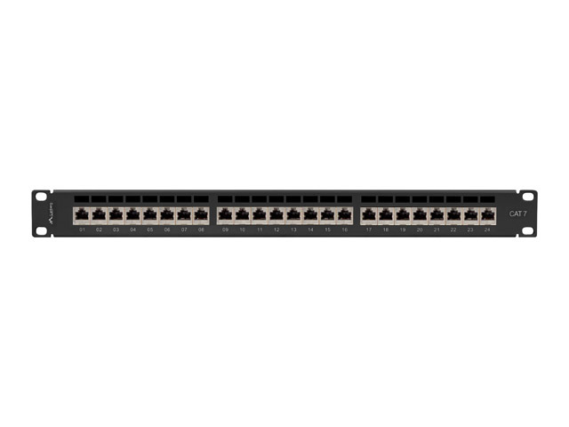 Lanberg PPS7-1024-B - Cat7 - F/UTP (FTP) - Schwarz - ABS - Metall - Rackeinbau - 1U, Ansicht 3