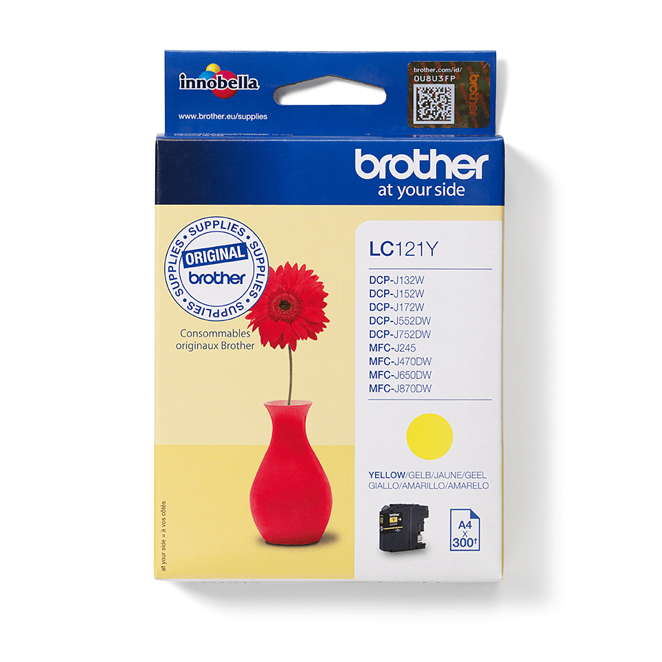 Brother LC121Y - Gelb - Original - Tintenpatrone, Ansicht 2