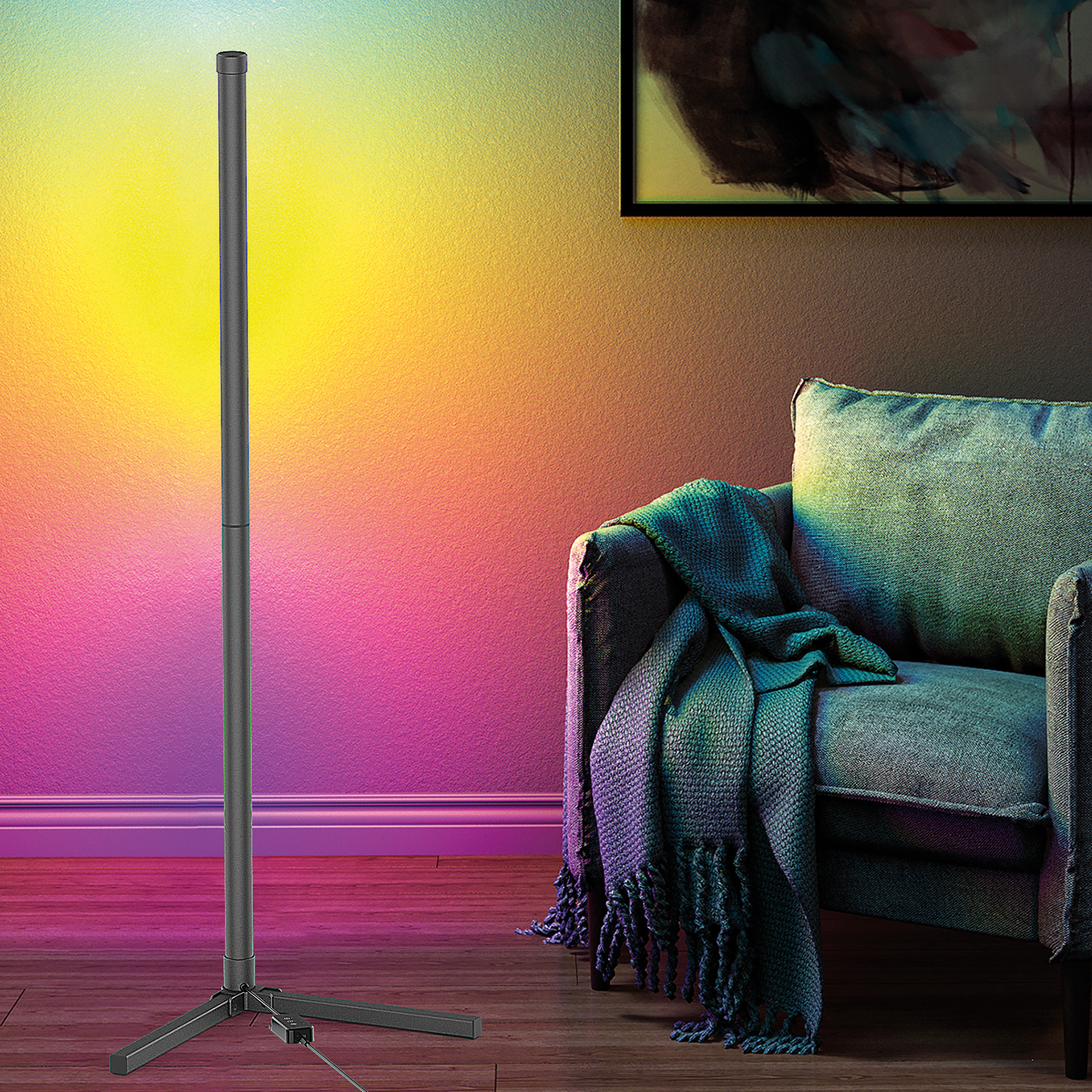 RealPower Light Stick 1 LED Standleuchte RGBIC RC, Ansicht 3