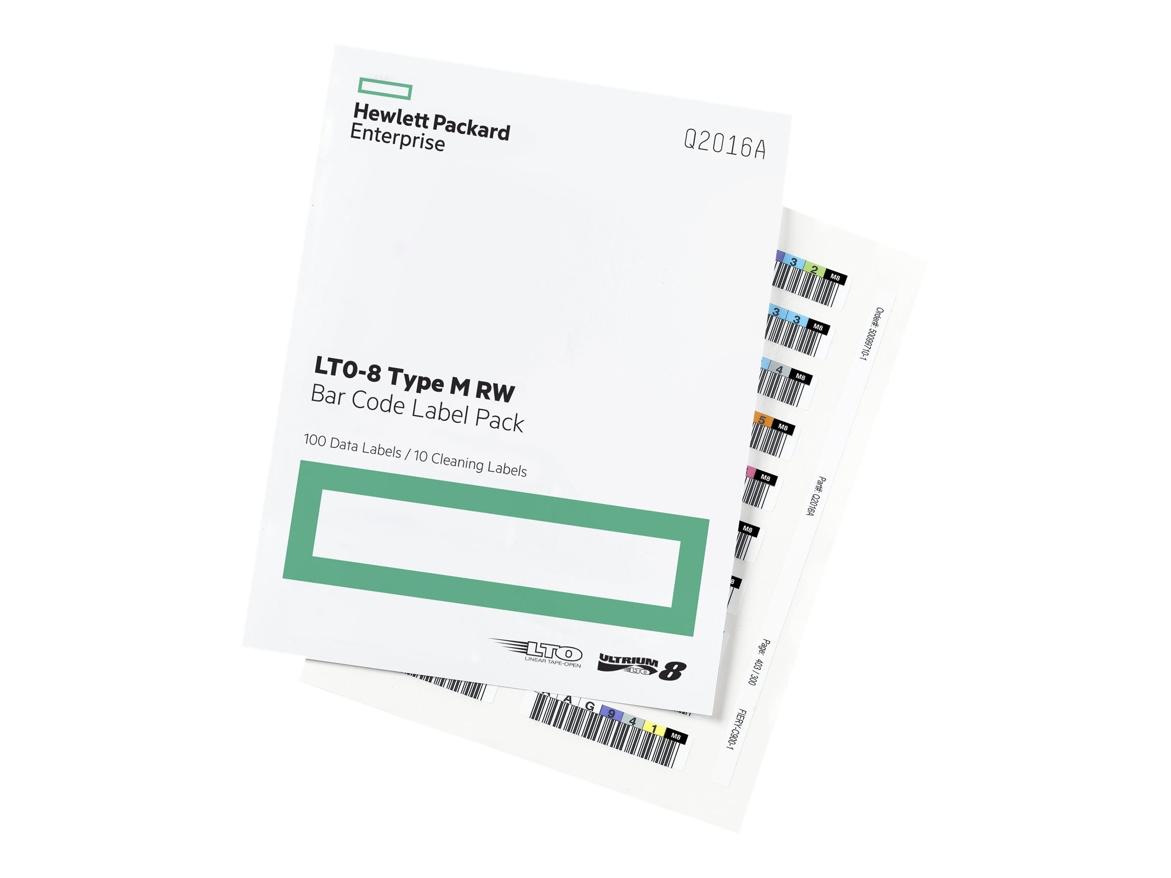 HP Enterprise LTO-8 Ultrium RW Bar Code Label Pack (Q2016A)