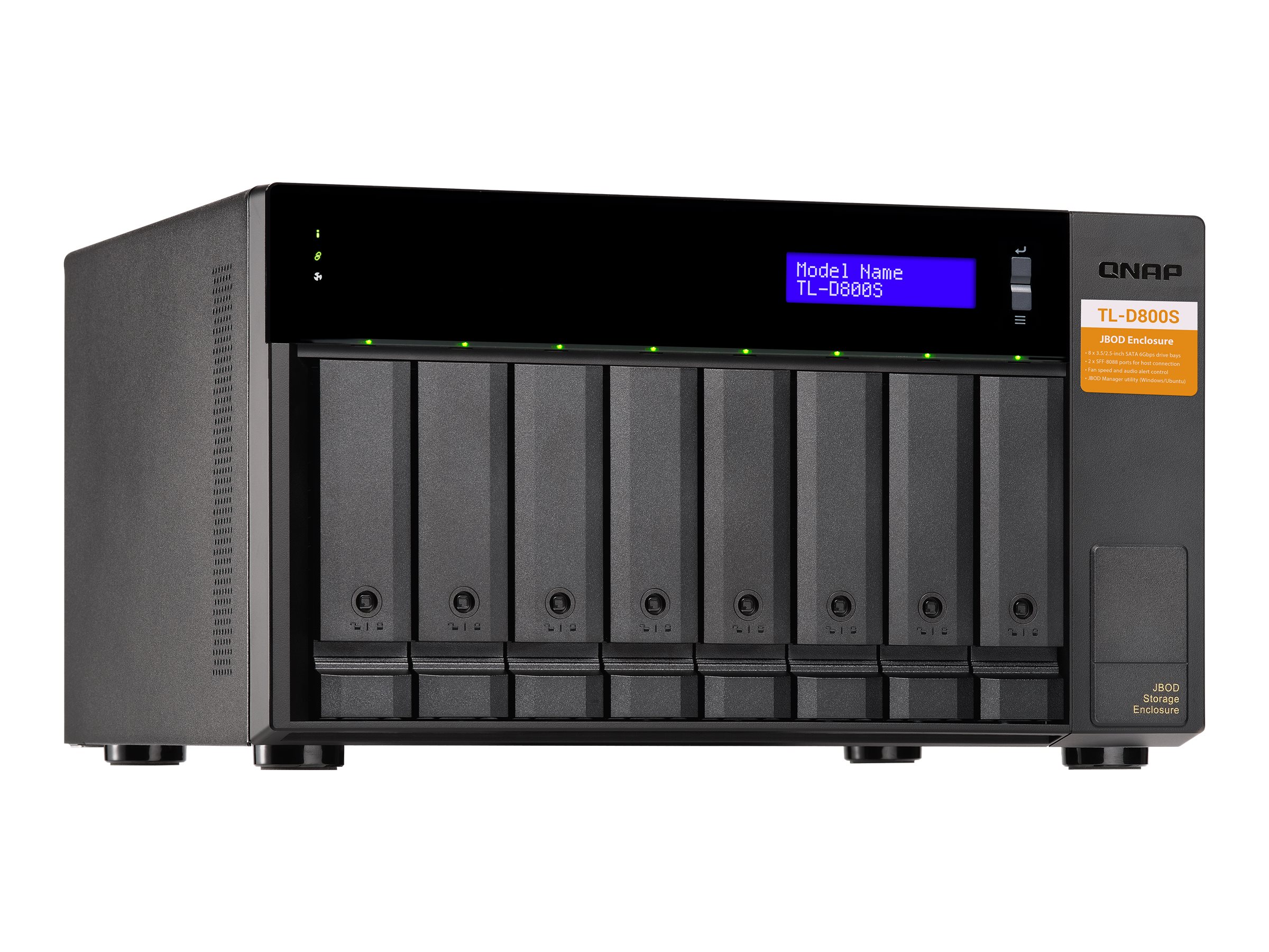 QNAP TL-D800S - Festplatten-Array - 8 Schächte (SATA-600)