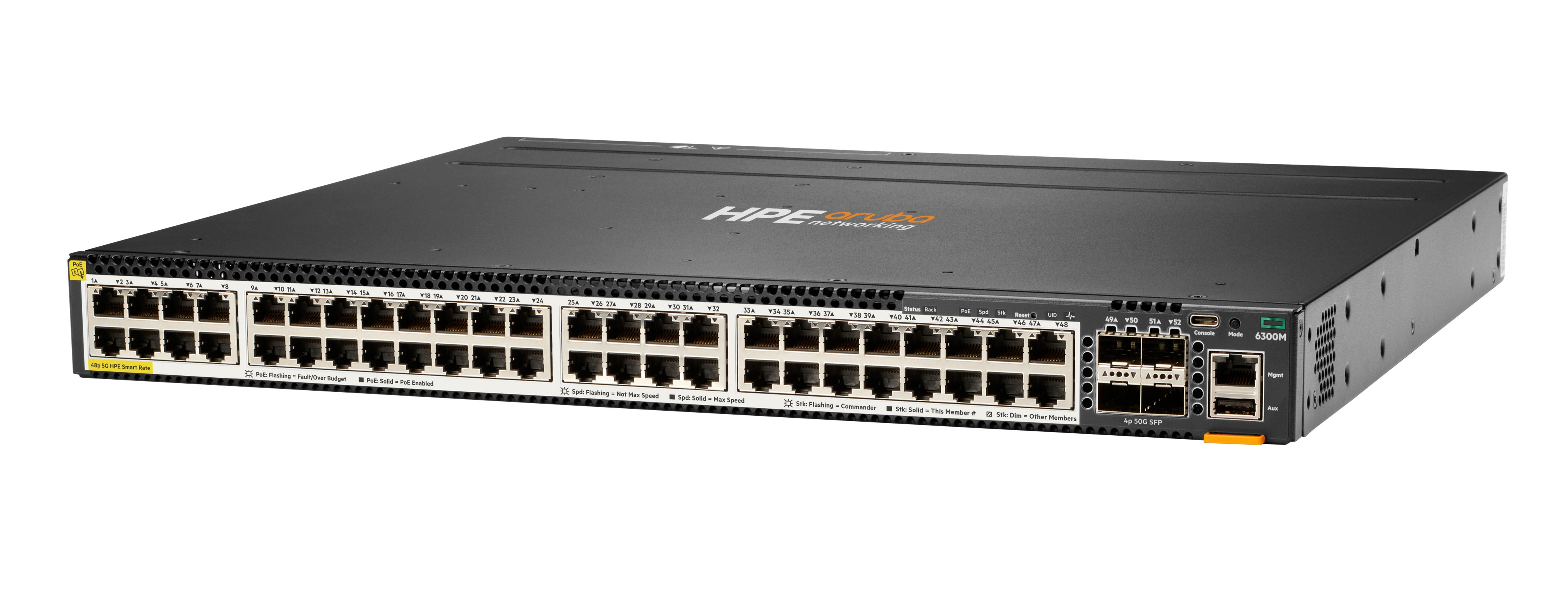 HPE Aruba 6300M - Switch - L3 - managed - 48 x 100/1000/2.5G/5G (PoE+), Ansicht 3