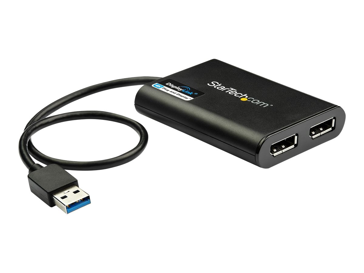 STARTECH USB TO DUAL DP ADAPTER 4K 60HZ (USB32DP24K60)