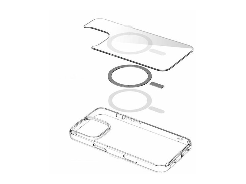 eSTUFF Infinite Oslo - Hintere Abdeckung für Mobiltelefon - kompatibel mit MagSafe - Thermoplastisches Polyurethan (TPU), Ansicht 5