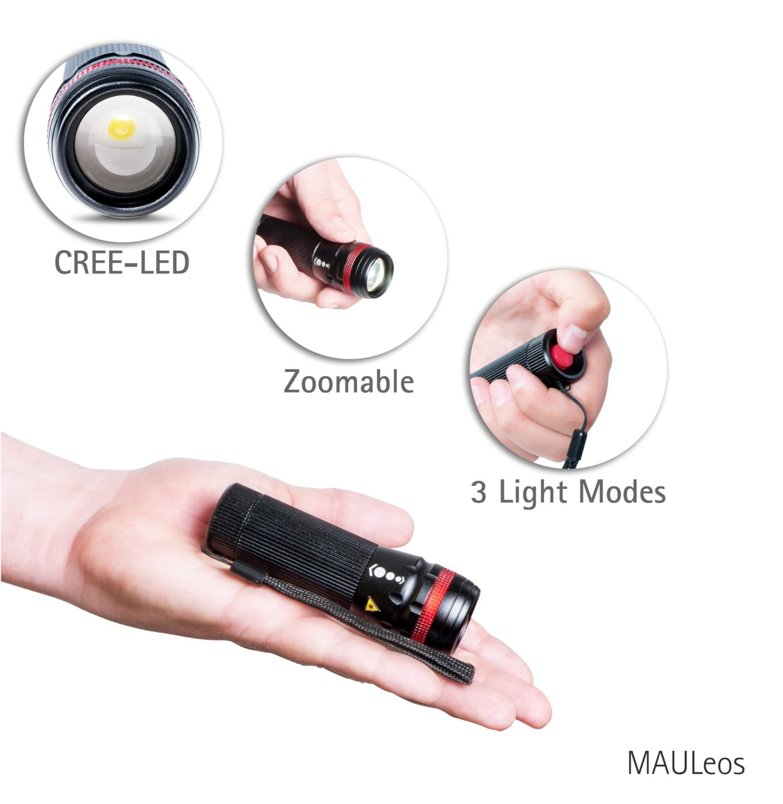 Jakob Maul GmbH MAUL 8186890 - Schwarz - 79 g - LED flashlight MAULeos, Ansicht 2