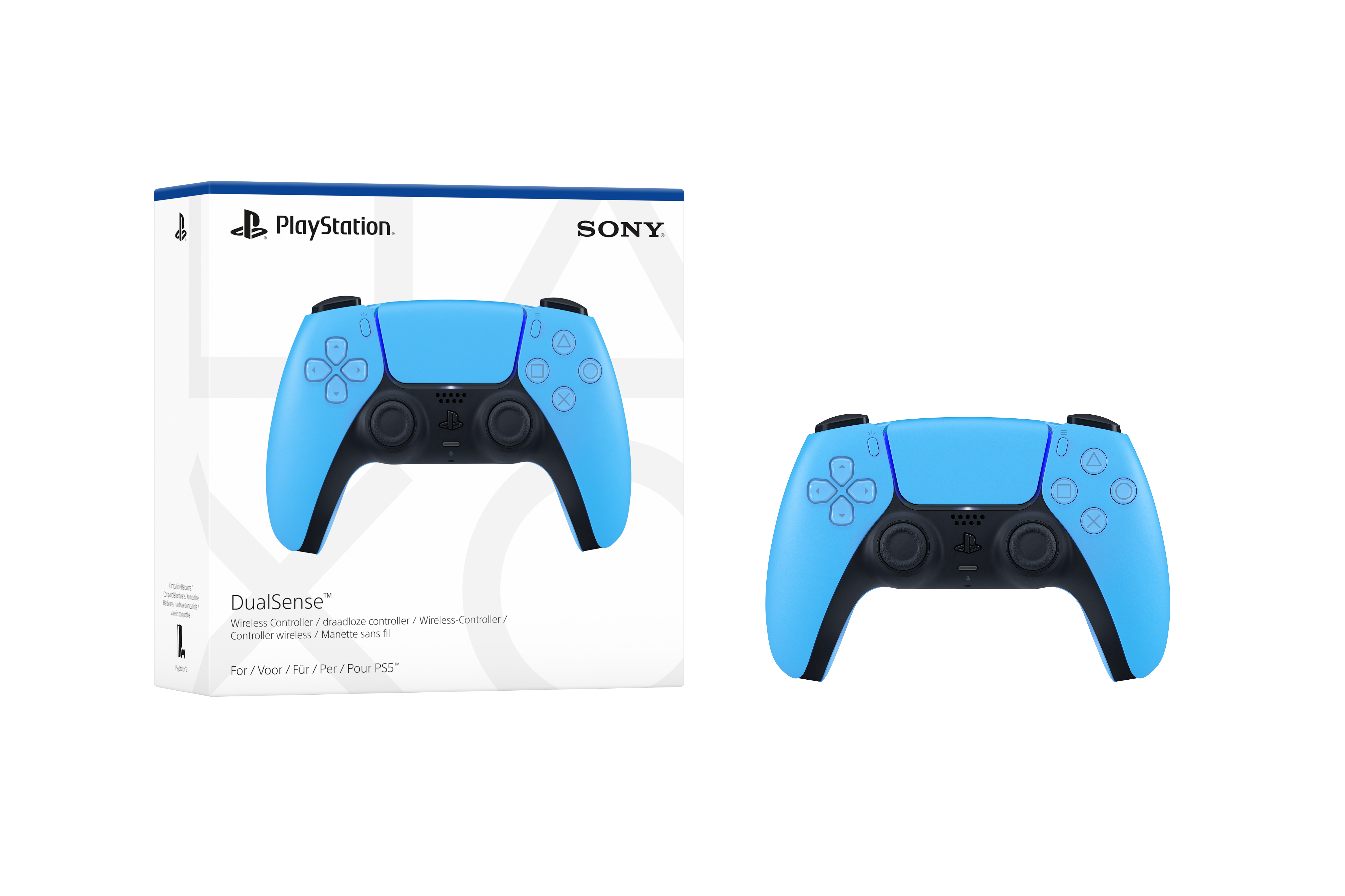 Sony DualSense Controller wireless starlight blue (PS5), Ansicht 3