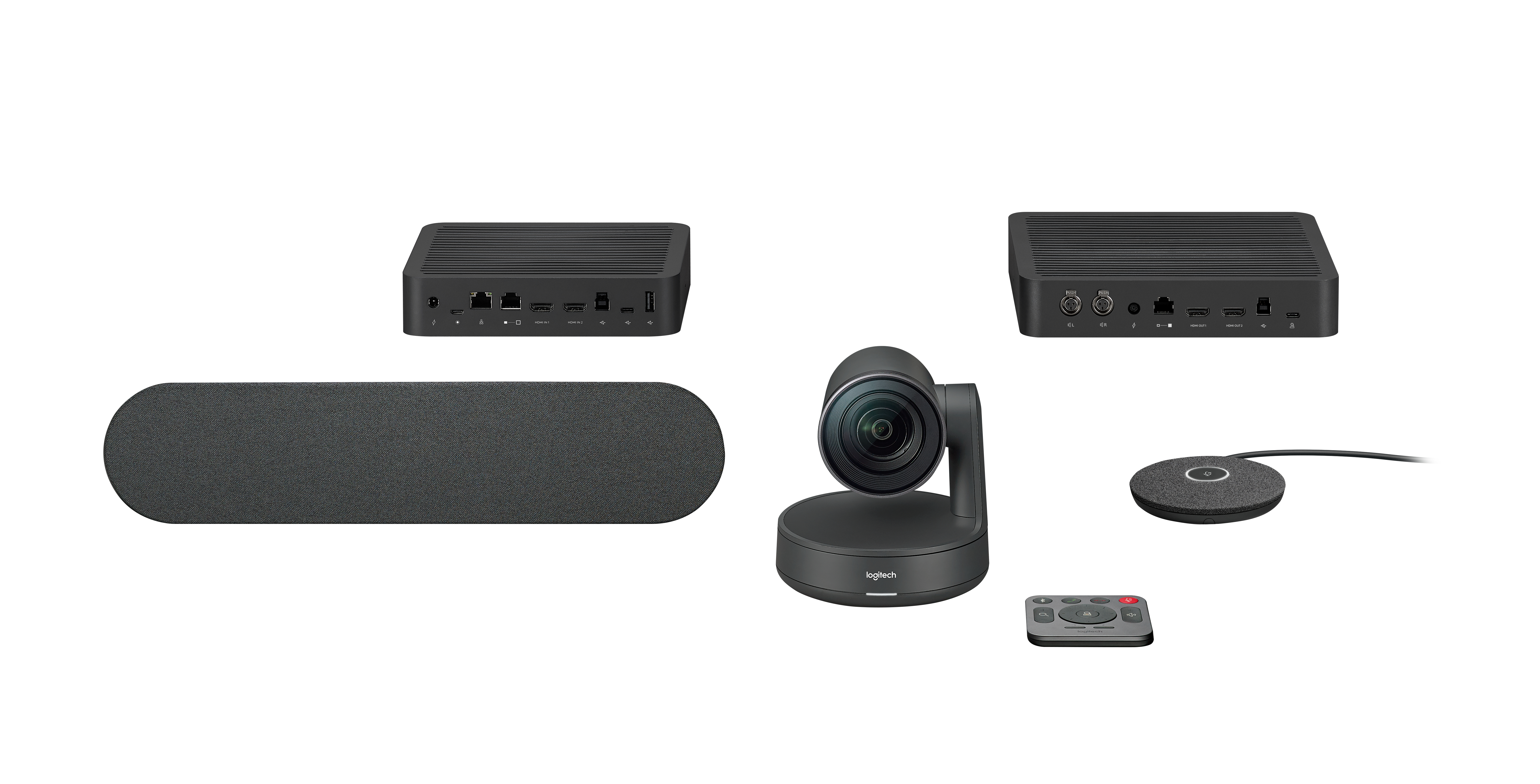 Logitech Rally Ultra-HD ConferenceCam, Gruppen-Videokonferenzsystem, 4K Ultra HD, 60 fps, 15x, Schwarz