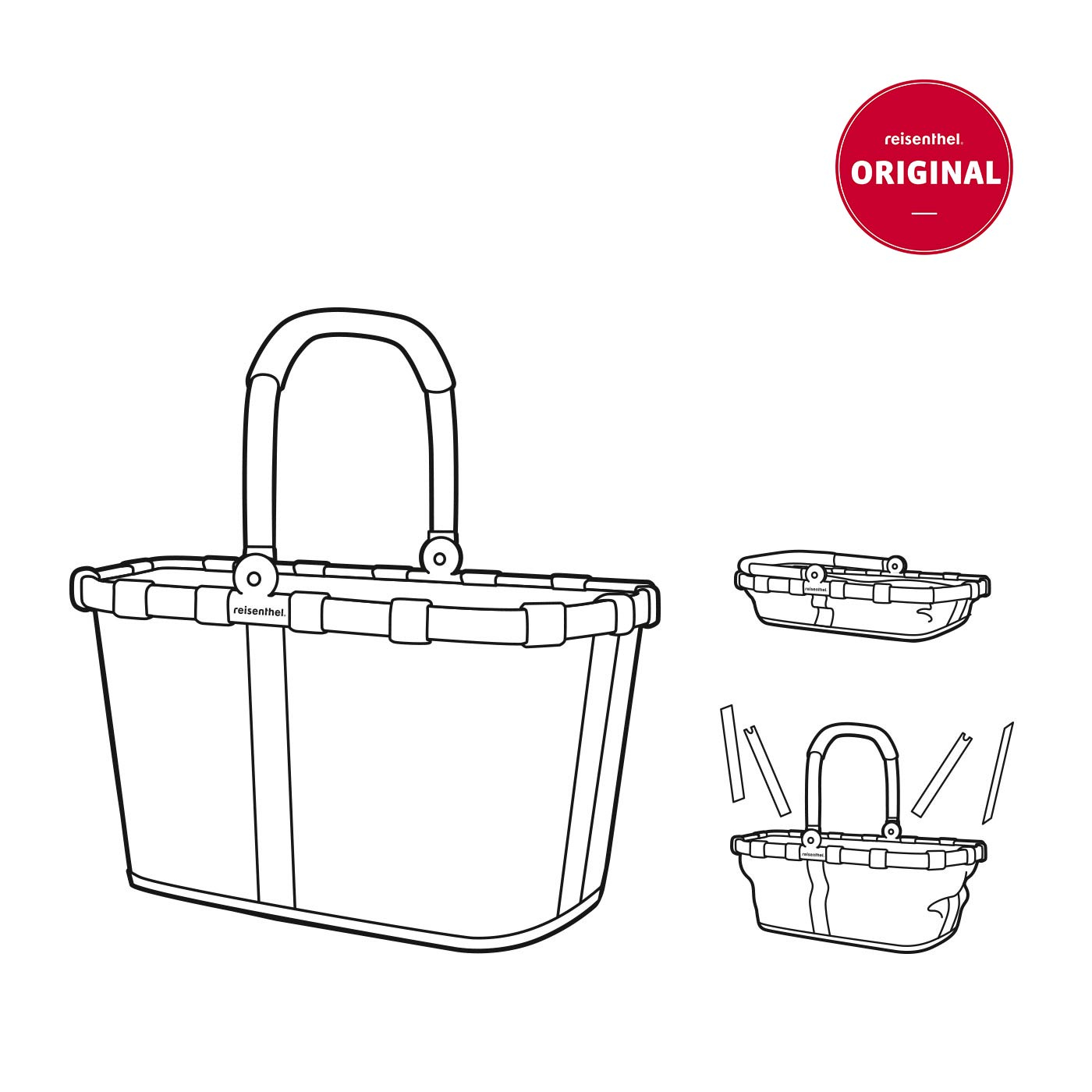 Reisenthel BK7041 - Einkaufswagen - Schwarz - Gold - Aluminium - Polyester - 22 l - 480 mm - 280 mm, Ansicht 2