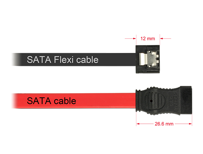 Delock FLEXI - SATA-Kabel - Serial ATA 150/300/600 - SATA (W), Ansicht 2