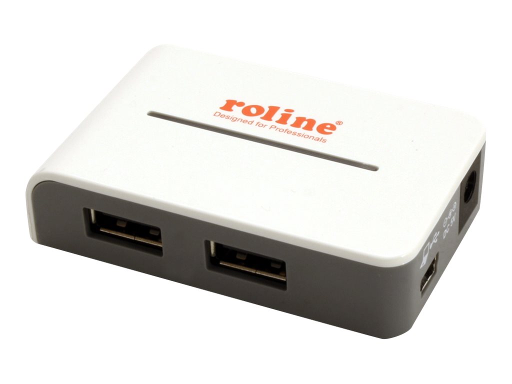 ROLINE USB 2.0 Hub Black and White - Hub - 4 x USB 2.0, Ansicht 4