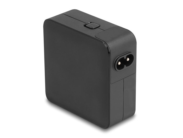 Delock USB GaN Ladegerät 2 x Type-C PD 3.0 mit 65 W inklusive Strom-Adapter für EU US, Ansicht 2