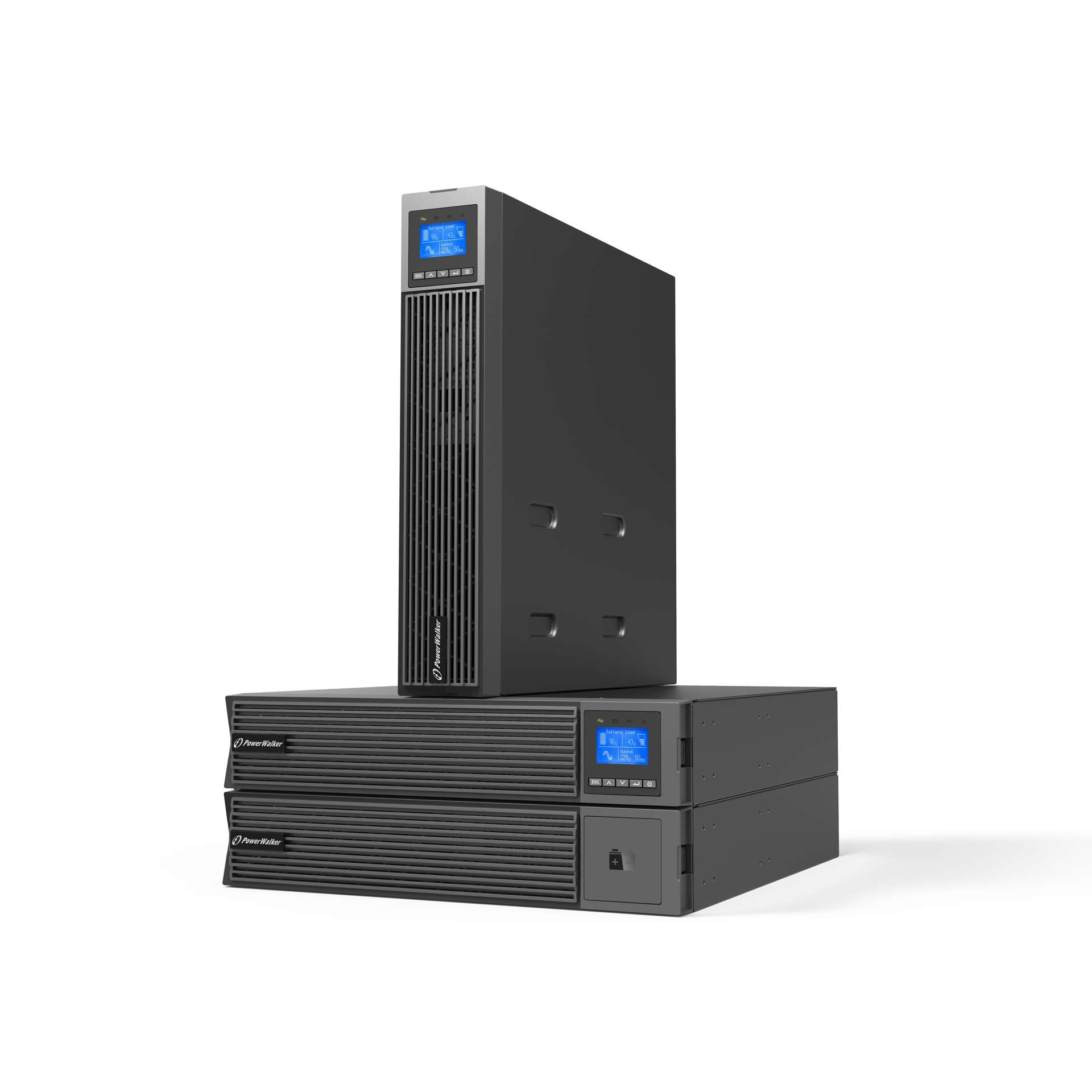 PowerWalker VFI 3000 ICR IoT UK - Doppelwandler (Online) - 3 kVA - 3000 W - Sine - 110 V - 300 V, Ansicht 2