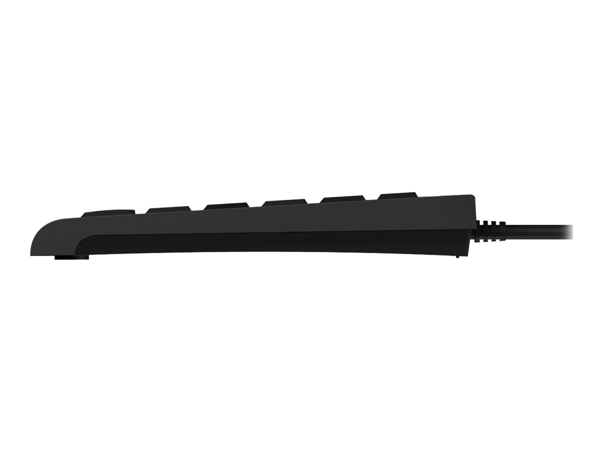 KeySonic ACK-3401U - Tastatur - USB - Schwarz - TL: UK, QWERTY, Ansicht 3