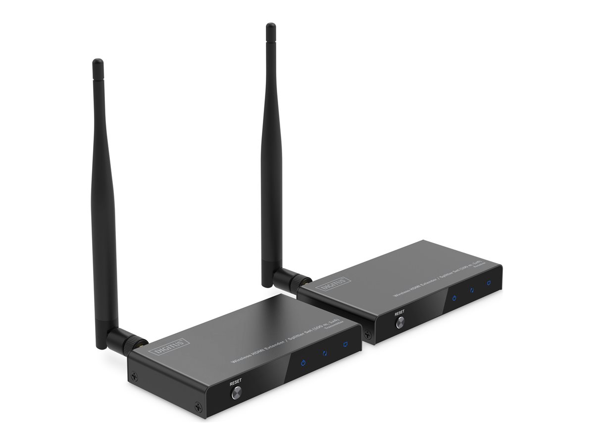 DIGITUS Wireless HDMI Extender / Splitter Set (100 m, 1x4)