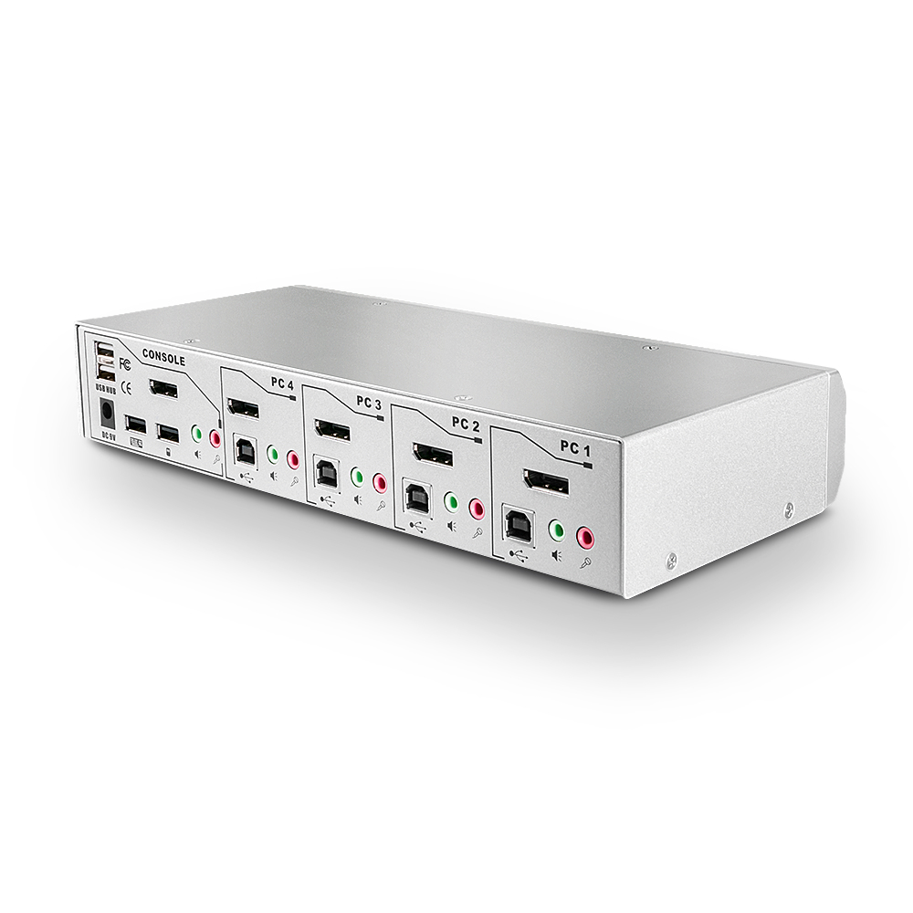 Lindy KVM Switch Pro DisplayPort USB 2.0 Audio, Ansicht 4