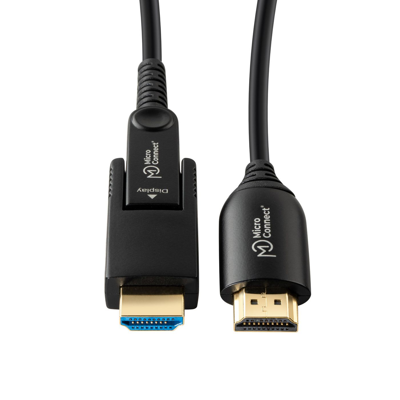 MicroConnect Kit HDMI-Kabel mit Ethernet - 10 m - Hybrid Kupfer/Kohlefaser - Schwarz - HAOC-Kabel, Ansicht 2