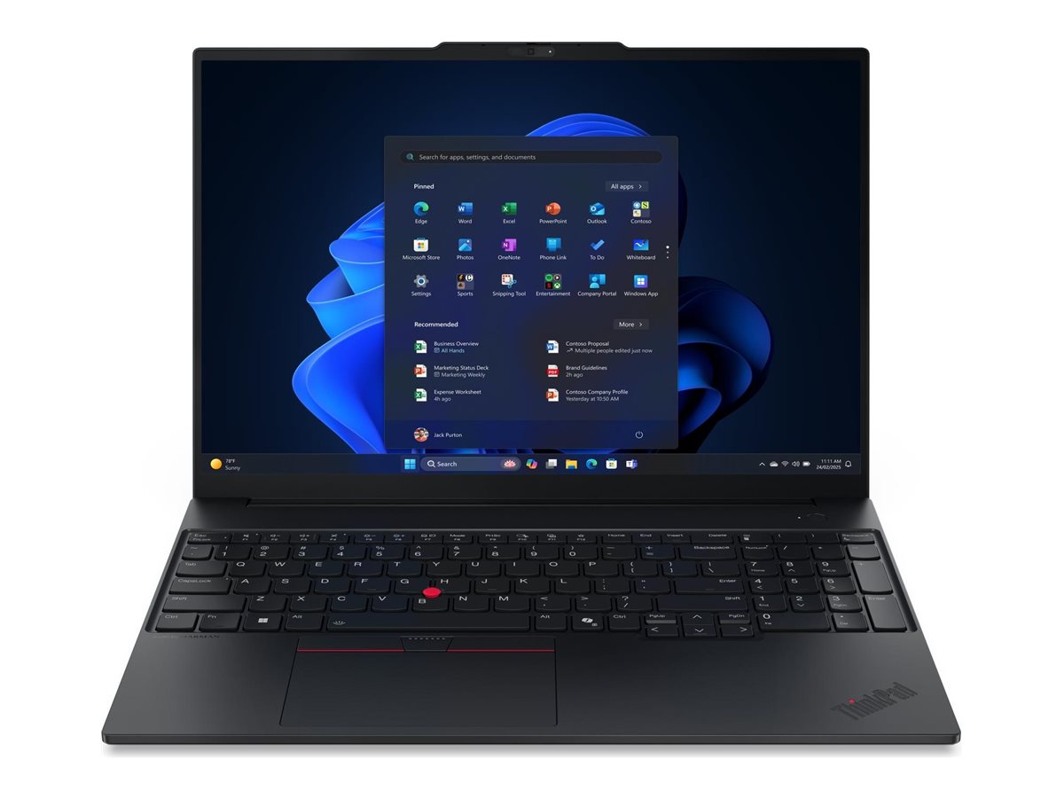 Lenovo ThinkPad E16 Gen 4 21Y4 - AMD Ryzen AI 5 330 / 2 GHz - Win 11 Pro - Radeon 820M - 16 GB RAM - 512 GB SSD TCG Opal Encryption 2, NVMe - 40.6 cm (16")