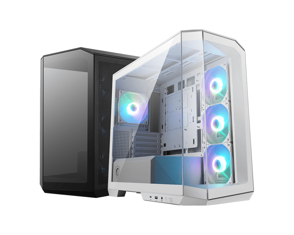 MSI MAG PANO M100R PZ - microATX Tower - Seitenteil mit Fenster (gehärtetes Glas), Ansicht 2
