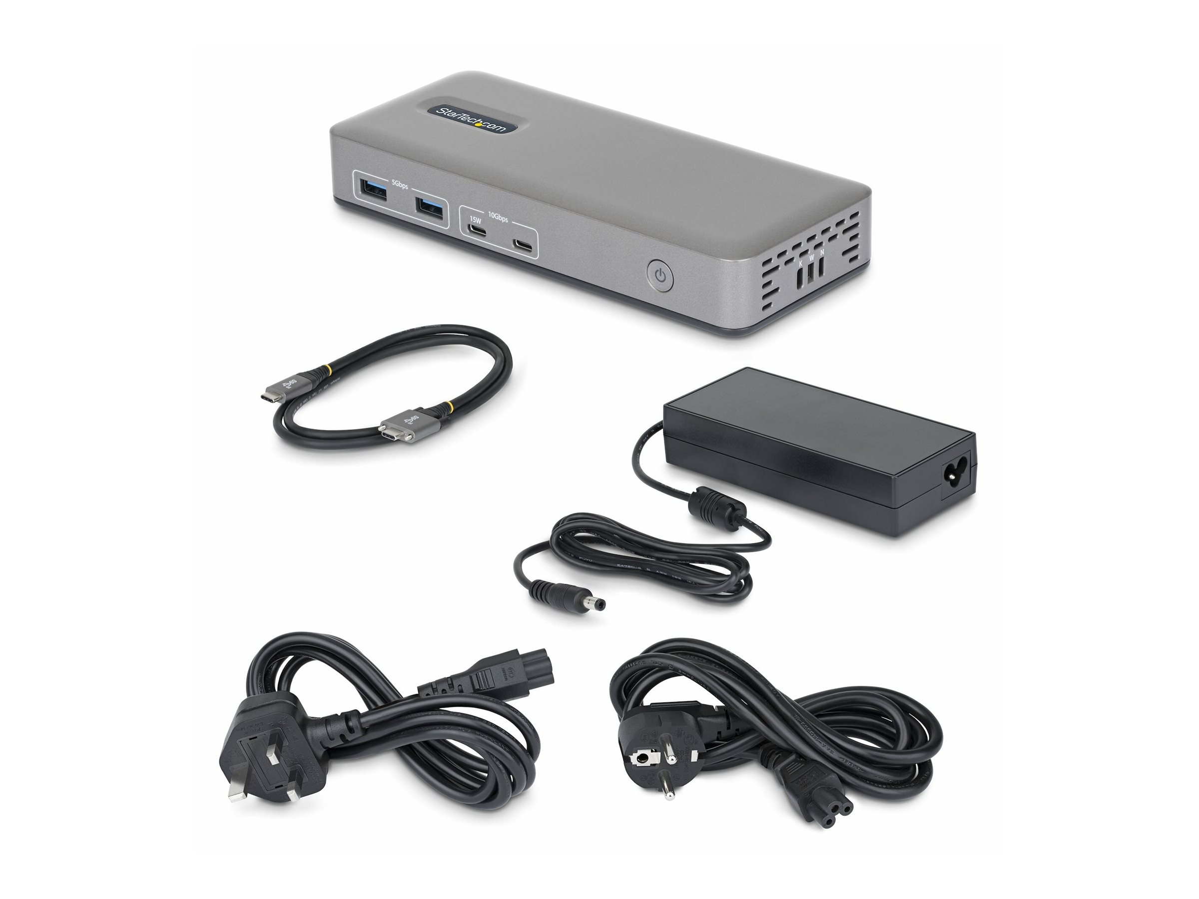 StarTech.com USB-C Dock 2x DP 4K60 1GbE 100W PD, Ansicht 3