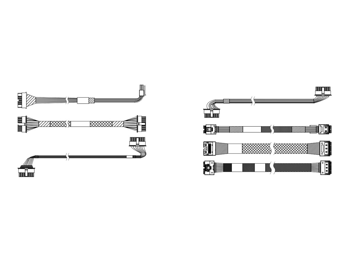 Lenovo Speicherkabelkit - 12 x 35+ 24 x 25 Expander Backplane Kabel-Optionssatz