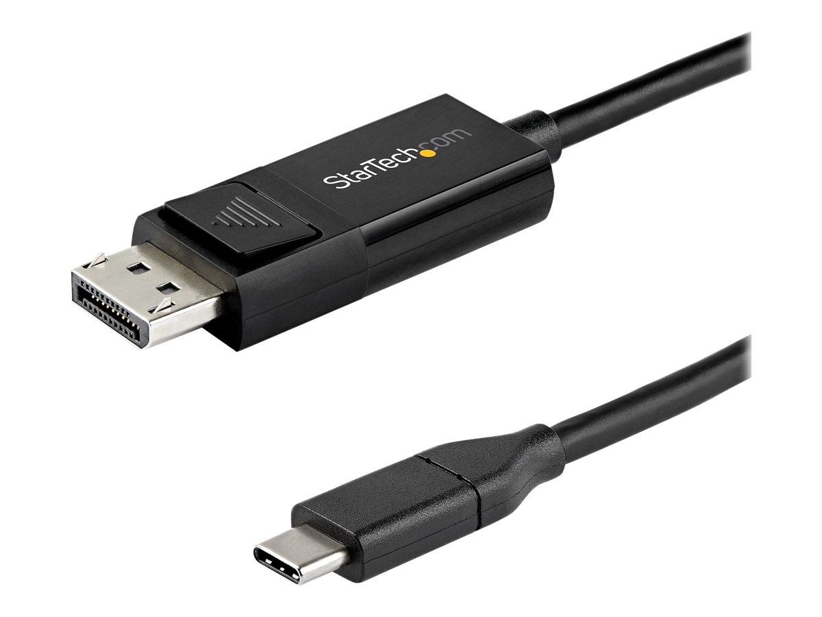 StarTech.com StarTech 6ft/2m USB C to DisplayPort 1.4 Cable 8K 60Hz/4K, Bidirectional DP to USB-C or USB-C to DP Reversible Video Adapter Cable, HBR3/HDR/DSC, USB Type C/Thunderbolt 3 Monitor Cable - 8K USB-C to DP Cable - DisplayPort-Kabel - USB-C (M)