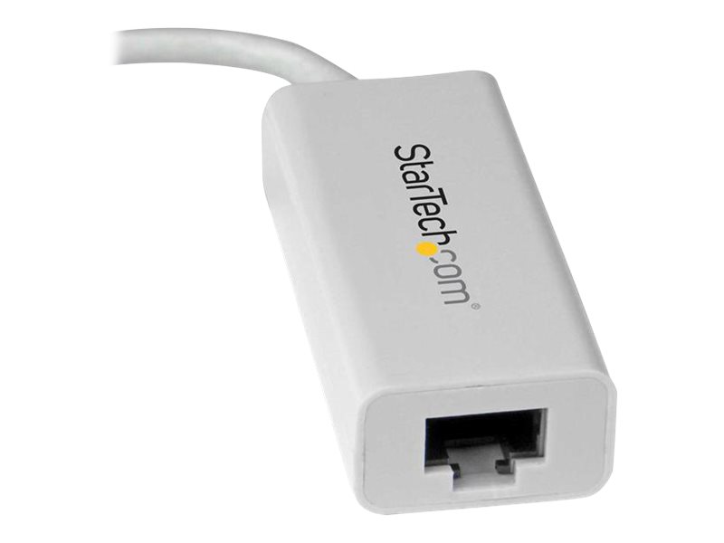 StarTech.com USB-C auf Gigabit Adapter - Thunderbolt 3 kompatibel - Weiß - Unterstützung für Macbook, Windows, Chrome OS - Netzwerkadapter - USB-C