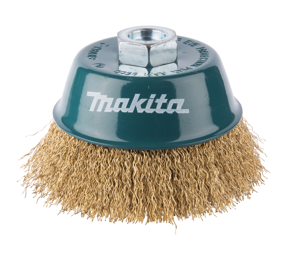 Makita Drahttopfbürste - für Hartholz, Farbe, Rost, Schweißkanten von LumaTech