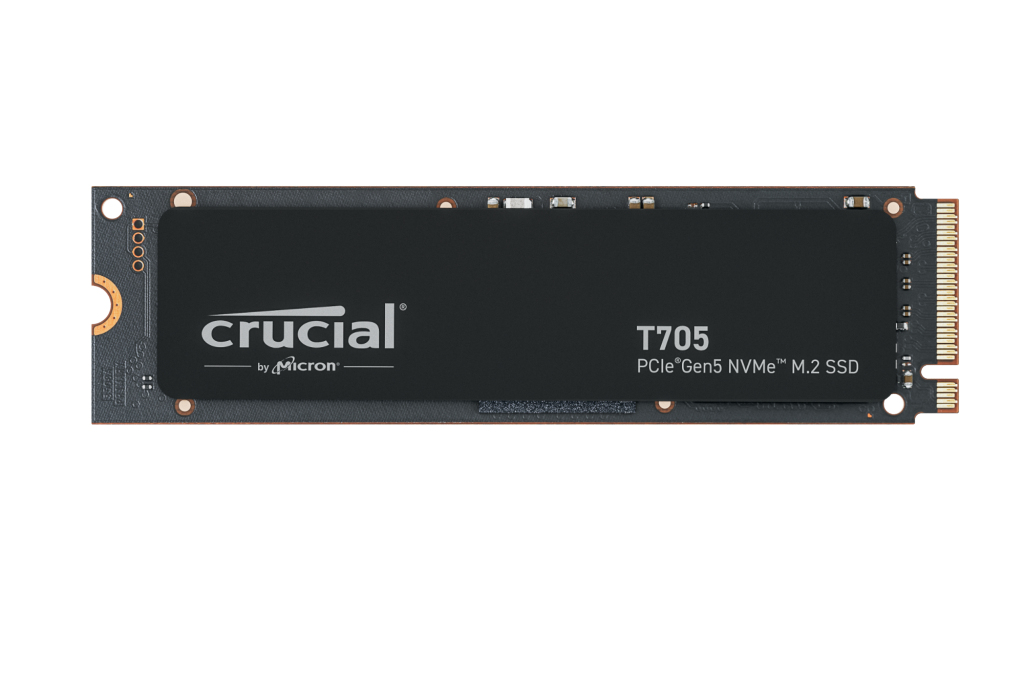 Crucial T705                 1TB PCIe Gen5 NVMe M.2 SSD, Ansicht 2