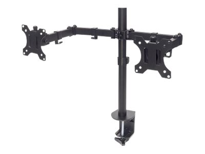 Manhattan TV & Monitor Mount, Desk, Full Motion, 2 Screens, Screen Sizes: 10-27, Black, Clamp Assembly, Dual Screen, Ansicht 3