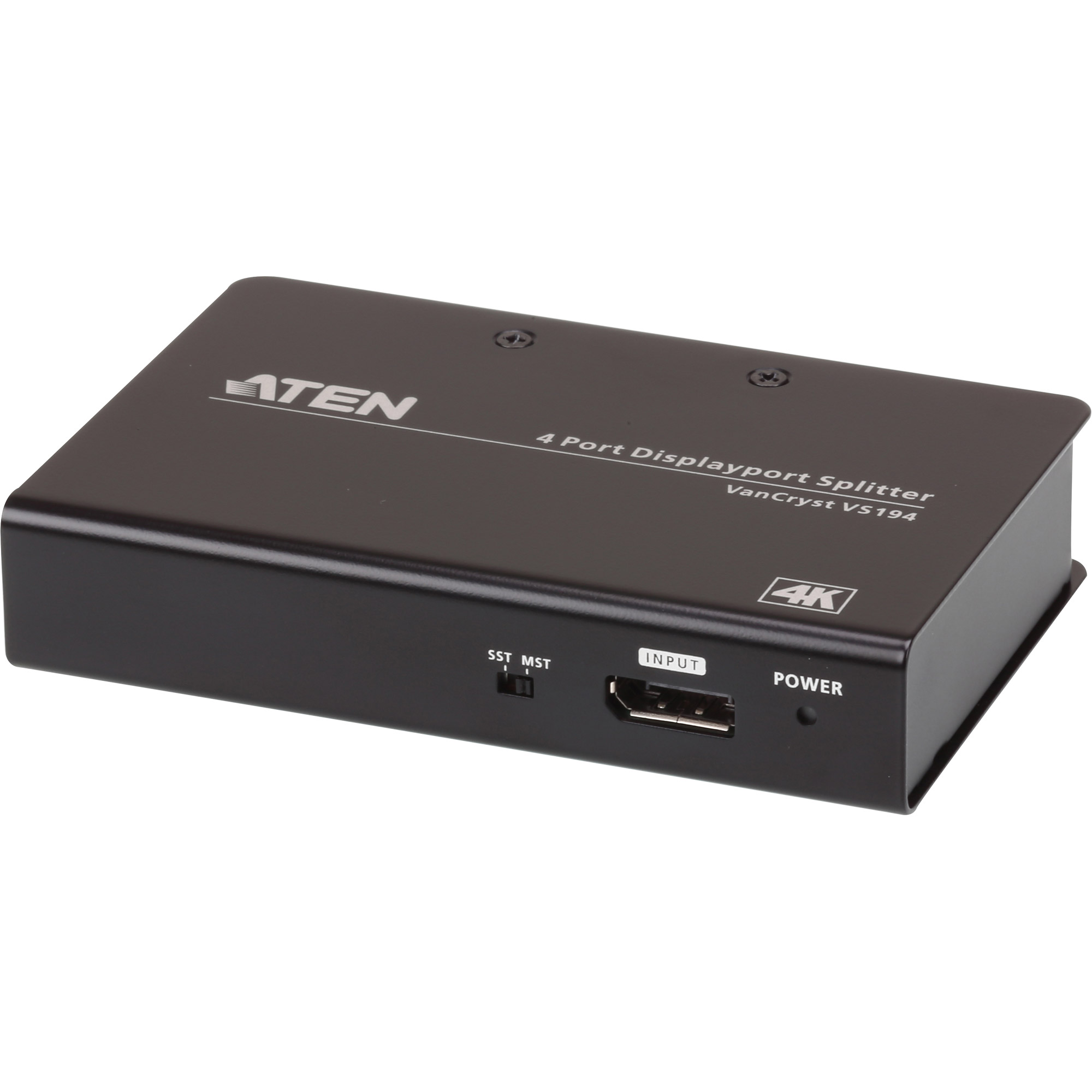 ATEN VS192 - DisplayPort - 2x DisplayPort - 4096 x 2160 Pixel - Schwarz - Metall - 3840 x 2160 - 4096 x 2160