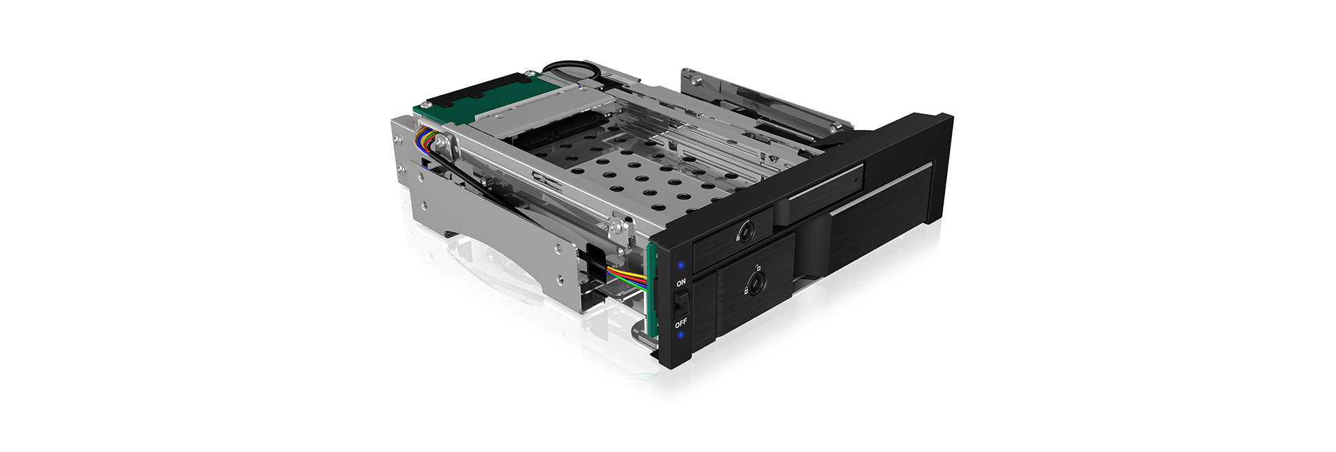 ICY BOX IB-173SSK - Mobiles Speicher-Rack - 2.5, 3.5 (6.4 cm, 8.9 cm), Ansicht 2