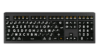 Logickeyboard LKB-LPWB-A2M-FR - Volle Größe (100%) - Kabelgebunden - USB - Scherenschalter - AZERTY - Schwarz