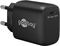 Wentronic Goobay USB-C Schnellladegerät schwarz25W 3A USB-C Power Delivery, Ansicht 2