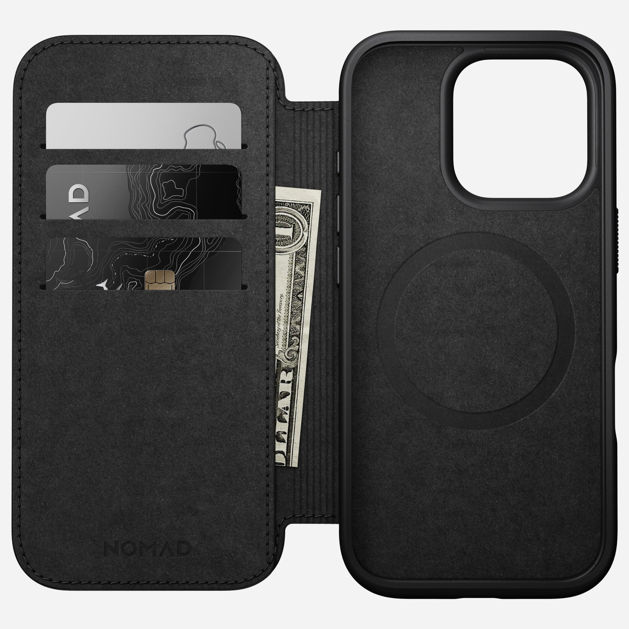 Nomad Modern Leather Folio iPhone 16 Pro Brown, Ansicht 3