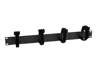 StarTech.com Hook and Loop Cable Management Panel for Racks - 1U - Kabelführungsplatte für Schaltschrank - Schwarz - 1U - 48.3 cm (19)