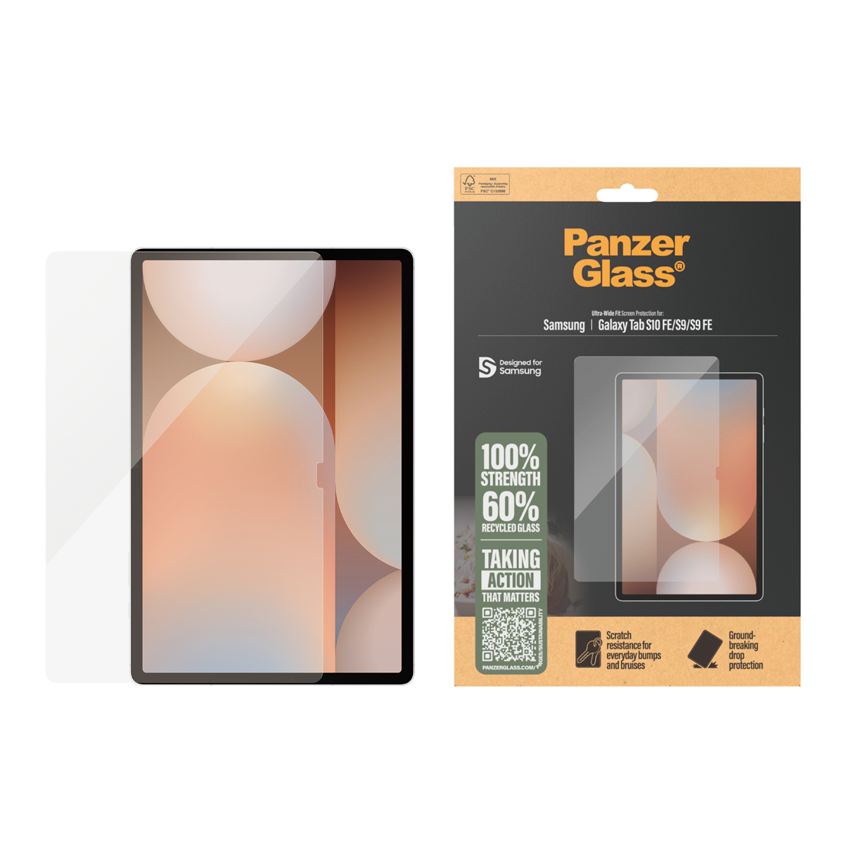 PanzerGlass Displayschutz Samsung Galaxy Tab S10 FE| S9|| Ultra-Wide..., Ansicht 2