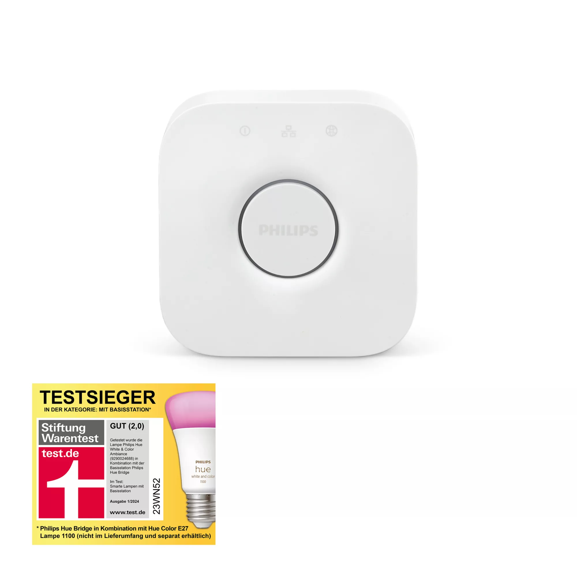 Signify Philips Hue Bridge - Zentrale Steuerung - kabellos, kabelgebunden, Ansicht 2